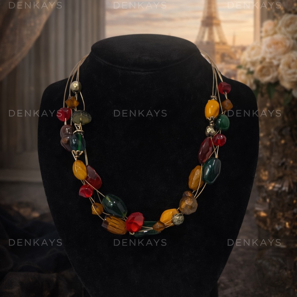 DURBAN SUNRISE STATEMENT  NECKLACE D1
